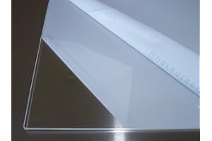 B&T Metall | Polycarbonat Platte | Zuschnitt nach Maß | transparente PC Platte, UV-beständig, beidseitig foliert, durchsichtig, bruchsicher | Stärke: 3,0 mm | Größe: 50 x 80 cm (500 x 800 mm)