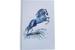 OWNBRAND Horse Lover hardcover Notebook, notebooks, Floral Stallion, Equine Lover Gifts, Journal, Animal Stationery Gift.