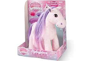NICI Soulmates Princess » stylé 25cm coiffer avec Accessoires dans Une boîte Cadeau – Chevaux câliner et pour Jouer – Jouets Coiffure – Poneys Peluches Animaux, 45880, Rose Bonbon