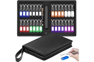 ENONEO Grande Cassetta Sicurezza Chiavi Con 28 Gancio Portatile Cassaforte Porta Chiavi Parete Cassetta Portachiavi Sicurezza Muro Armadietto Portachiavi per Casa Esterno Fabbrica Garage Hotel Ufficio