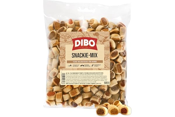 DIBO SnackieMix 796 Hundgodis, Brun, 500 g