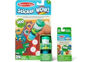 Melissa & Doug Sticker Wow Stamper & Activity Pad − Dinosaur | Book & Travel Toys for Children | Age 3+