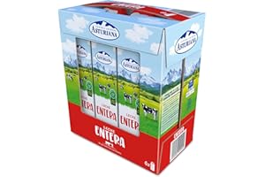 Central Lechera Asturiana Leche Entera, Pack 6 x 1L