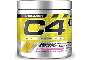 CELLUCOR C4 Original - Suplemento en polvo para preentrenamiento - Limonada rosa | Bebida energética para antes de entrenar | 150 mg de cafeína + beta alanina + monohidrato de creatina | 30 raciones
