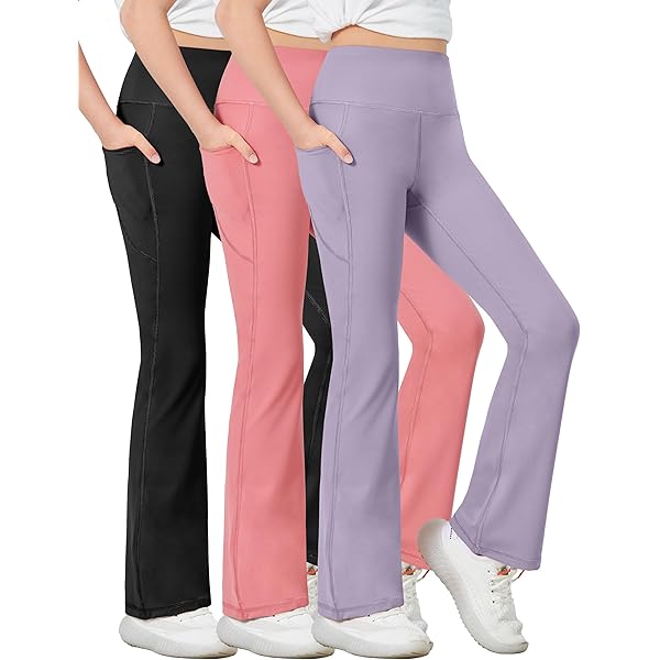 Meisjeslegging Flared Yogabroek Hoge Taille Flared Sportbroek