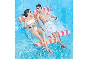 YI'ANTAI Amaca Galleggiante, Materassino per Piscina Amaca Mare 4 in 1, Amaca Gonfiabile Piscina Poltrona Galleggiante Piscina, Letto Galleggiante Amaca Gonfiabile Piscina