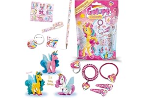 GALUPY Craze Pochette Surprise Enfant Surprise Bag Assortiment Jouets Petits Cadeaux Anniversaire Fille & Fourniture Scolaire Jouet Licorne Fille Jouet Pinata 18408 Multicolore