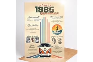 myDreamwork® Carte Anniversaire 40 Ans – Cadeau Femme 40 Ans - Cadeau Humour Fête D’anniversaire - Cadeau Ans homme - Idée Cadeau Homme 40 ans - Retour en 1985 (DIN-A6)