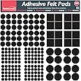200pk Black Furniture Pads Floor Protectors for Chairs | Felt Pads for Furniture Feet | Chair Leg Floor Protectors for Furniture Legs | Felt Furniture Pads, Chair Pads to Protect Floor, Chair Leg Pads