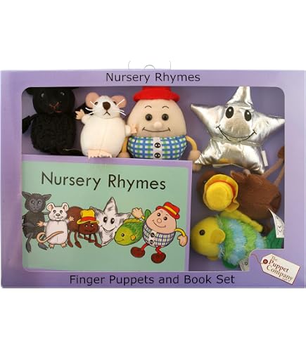 The Puppet Company Trois Billy Goats Gruff et Troll Ensemble de marionnettes à Doigts Traditionnel Multicolore PC007908