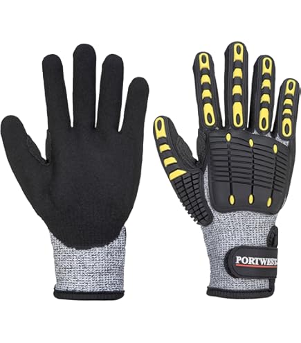 Deltaplus TERK500 Anti-Schnitt & Hitzeschutz-Handschuh – 500°C Beständig, 36 Cm Länge, Gelb, Einheitsgröße