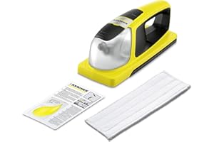 Kärcher KV 4 Nettoyeur à batterie Vibrant avec batterie lithium-ion 35 min, moteur électrique à eau pour tous les surfaces lisses, essuie-glace, concentré de nettoyage pour vitres 20 ml