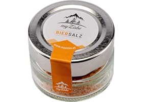 ‎MYZIRBE Biersalz - aus handgeschöpftem portugisisches Quellsalz, hergestellt mit dem wohl besten Bier Salzburgs