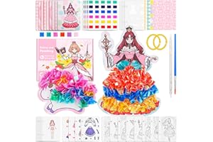 URBZUE Poke Art DIY Toys, 48 Pièces Jouets de Bricolage Art de Poke, Kit Bricolage Enfant, Childhood Infinite Dream Hand-Painted, Kits de Peinture 5 en 1, Activites Manuelles pour Enfants 3 4 5 6 Ans