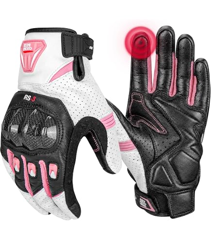 Modeka Motorrad Handschuhe Sonora Sommer, schwarz/rot, L9 Auto & Motorrad