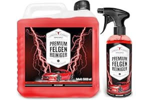 URBAN FOREST PREMIUM PRODUCTS Nettoyant Jantes SPARSET 1 bidon 5 l avec Vaporisateur 1000 ML pour Voitures et Motos | Nettoyant pour Jantes Urban Forest Premium (6000ml)