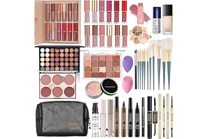 Sminkset för kvinnor, Ruicen makeupset för kvinnor, sminkkit för kvinnor, komplett set med sminkset, inkluderar foundation 40 färger ögonskugga, ögonbrynspenna osv. kosmetisk makeup-presentset