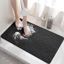 Tappetino Da Bagno, Tappetino Da Bagno Antiscivolo 40 × 100 Cm Senza Bpa Tappetino Da Bagno Antiscivolo In Pvc Con Ventosa Lavabile In Lavatrice Per Vasca Da Bagno Doccia Cucina Grigio 80696762