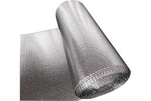 ZAURBA Pannello Termoriflettente Termosifoni, Autoadesiva Isolamento Termico Tetto Foglio Alluminio Barriera in Alluminio per Vapore per Finestre Pavimento Garage (Color : 1x2m)