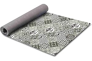 HomeLife Tappeto Cucina Antiscivolo Lavabile 52X280 Made in Italy | Passatoia Antimacchia in PVC Interni e Esterni Stampa Maiolica Grigio | Tappeti Runner Lungo in Gomma [280 cm]