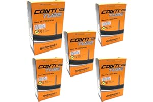 Continental Race 28 700 x 25-32c Bike Inner Tubes with Presta 60mm Valve (Set of 5),Black