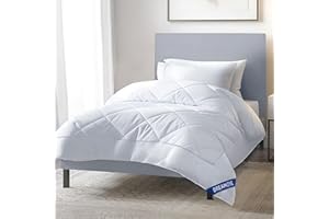 Dreamzie Piumino Quattro 4 Stagioni Letto Singolo 135x200 - Piumone Autunnale Invernale 135 x 200 - Trapunta 200x135, Microfibra Sintetica, Caldo, Morbido, Bianco, Certificato Oeko-Tex