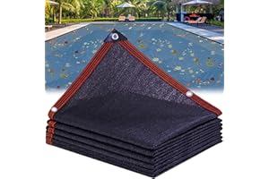 LCOAY Couverture Filet de Feuille pour Piscine, Bâche Protection Piscines Hors-Sol, Couverture Volet Piscine, Filet Protection Piscine pour Bloquer Feuilles Mortes et Débris(Size:4×8m(13×26ft))