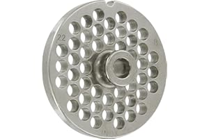REBER PIASTRA TRAFILA PIASTRA TC. 22 D. 8 ACCIAIO inox AISI-420 per tritacarne elettrico n.22 diametro fori:8 millimetri