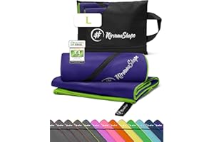 NirvanaShape Mikrofaser Handtuch, Microfaser Handtücher als Badetuch, Reisehandtuch, Strandhandtuch, Sporthandtuch für Fitness, Strand, L 140 x 70 cm