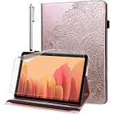 Case for Huawei MediaPad T3 10 9.6 Inch with Stylus Pen - Ultra Thin with Stand Function Flip Cover PU Leather Case Rose Gold