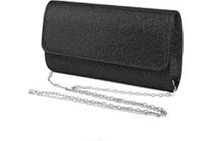 Apradas Women Clutch Purse,Sequin Rhinestone Evening Clutch Chain Shoulder Bag Elegant Sparkly Evening Clutch for Wedding Bridal Prom Party Envelope Bag Handbag Purse