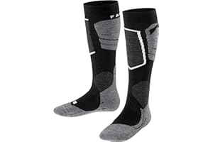 FALKE Unisex Kinder SK4 Skisocken sehr leichte Polsterung antiblasen dünne Skistrümpfe zum Skifahren atmungsaktive schnelltrocknende klimaregulierende geruchshemmende Wolle Funktionsmaterial 1 Paar