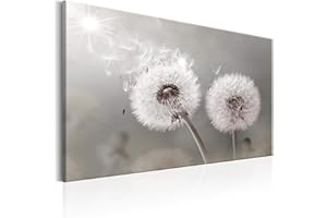 decomonkey Bilder Pusteblume Blumen 120x80 cm 1 Teilig Leinwandbilder Bild auf Leinwand Vlies Wandbild Kunstdruck Wanddeko Wand Wohnzimmer Wanddekoration Deko Wanddeko Pflanzen