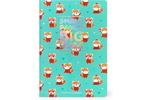 Legami - Cahier blanc moyen format A5 14,2 x 21 cm, carnet de notes blanc, en papier certifié FSC, thème Red Panda