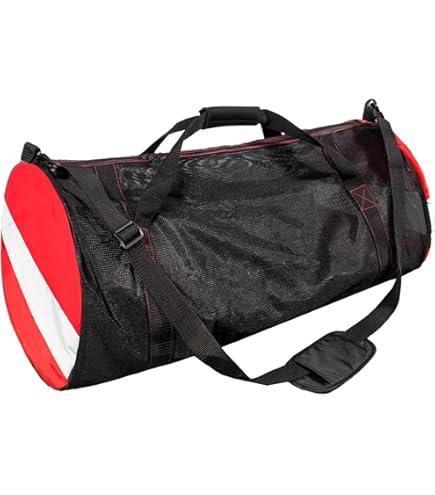 Portable Mesh Tote Large Capacity Shoulder Bag For Surfing Swiming Scuba Diving