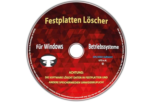 Effaceur & formateur de disque dur pour les systèmes d'exploitation Windows (32 & 64 Bit)