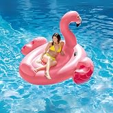 Dev Flamingo Deniz Yatağı Şişme Binici Ada Tutma&ccedil;lı Havuz ve Deniz Botu 178 X 135 CM Boyutunda