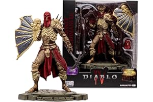 McFarlane Toys Diablo IV Summoner Necromancer (Epic) 1:12 Scale Posed Figure with Interchangeable Head, 2 Weapons, Shield, Display Base, and Mystery Weapon - Command the Undead Legions