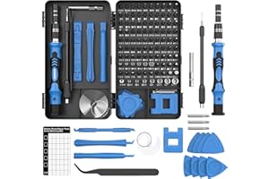 STONE REEF Set di cacciaviti di precisione 122 in 1 con punte magnetiche, mini set di cacciaviti per riparazione di cellulare, PC, laptop, iPhone, PS5, orologi, regalo per fai da te