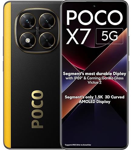 POCO X7 Pro 5G, Yellow (8GB, 256GB) : Amazon.in: Electronics