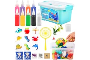 Pipihome Aqua Gelz kreatywna zabawka wodna 3D dla dzieci, magiczny elf wodny, zestaw zabawek dla chłopców i dziewczynek, ręcznie wykonana zabawka wodna dla dzieci (zestaw 9 kolorów)