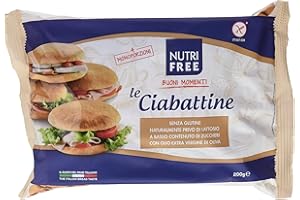 NUTRIFREE Nutri Free le Ciabattine, Senza glutine, 1 Confezione da 200 g (50g x 4)