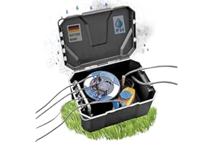 Heissner Skrzynka rozdzielcza zasilania skrzynki zasilającej do ogrodu, oświetlenia, basenu, rzemiosła, lampek choinkowych