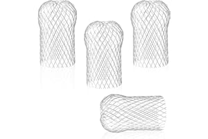 EFUTURETIME Lot de 4 Crapaudine de Gouttière en Aluminium, Filtres de Gouttière Flexible et Durable pour Maison Avant-toit Tuyau de Descente contre les Feuilles