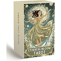 DPEHAKMK Tarot Deck Unique, 78 Floral Tarot Cards with Guidebook