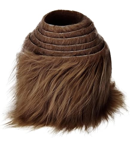 Lusofie Bandes Prédécoupées En Fausse Fourrure à Poils Longs De 5,1 X 152,4 Cm