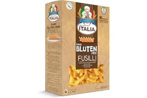 Cibo Di Italia Fusilli Pasta - Gluten Free 300g | Vegetarian | Chickpea Flour, Brown Rice Flour, Tapioca Starch, Pea Protein, Guar Gum | High Protein