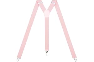 Action Ward Damen Hosenträger - Y Back Style - 2,5 cm Breite - bequem verstellbare elastische Träger und Metallclips