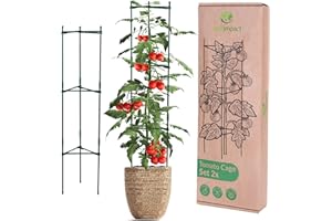 LEAFIMPACT Pack of 2 Trellis Tomatoes and Cucumbers, Adjustable Trellis for Tomatoes, Tomato Trellis, Tomato Trellis, Tomato Stakes, Tomato Columns, Flowers and Plants