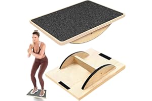 VEEKAY Balance Board,Planche d'équilibre,Accessoire de Bureau Debout,Planche D'équilibre AntidéRapants,pour l'étirement de la Cheville,Correction de la Posture